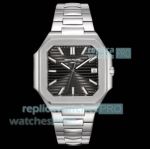 Swiss Clone Patek Philippe Cubitus 5821 Black Dial 45mm Stainless Steel Watch 